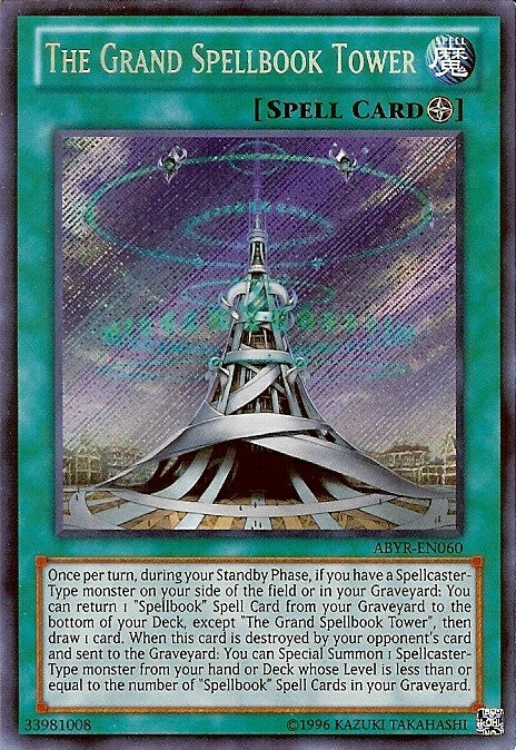 The Grand Spellbook Tower (ABYR-EN060) Secret Rare - Near Mint Unlimited