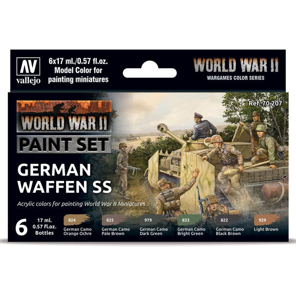 Model Color: World War II Paint Set - German Waffen SS