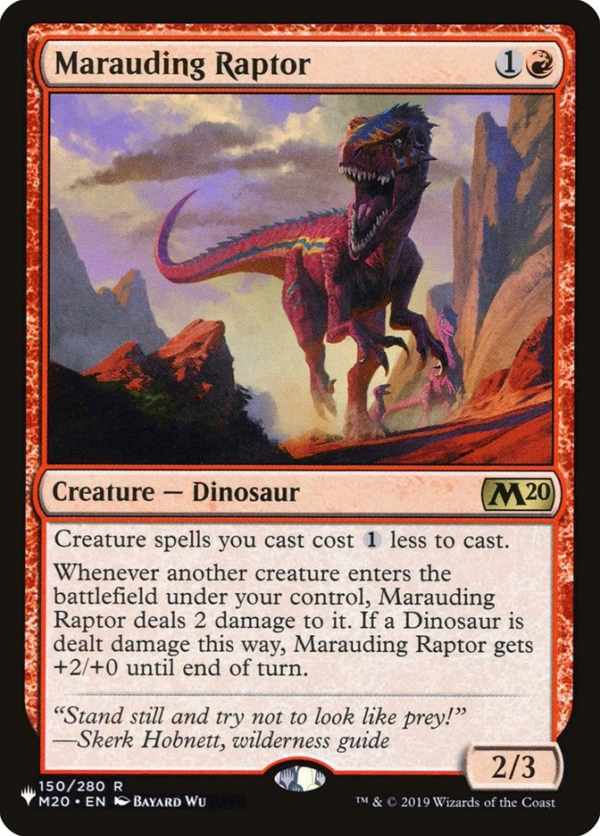 Marauding Raptor (M20-R-LIST)