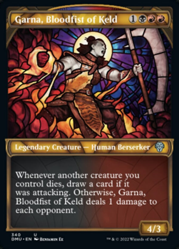 Garna, Bloodfist of Keld [#340 Textured FOIL] (DMU-U)