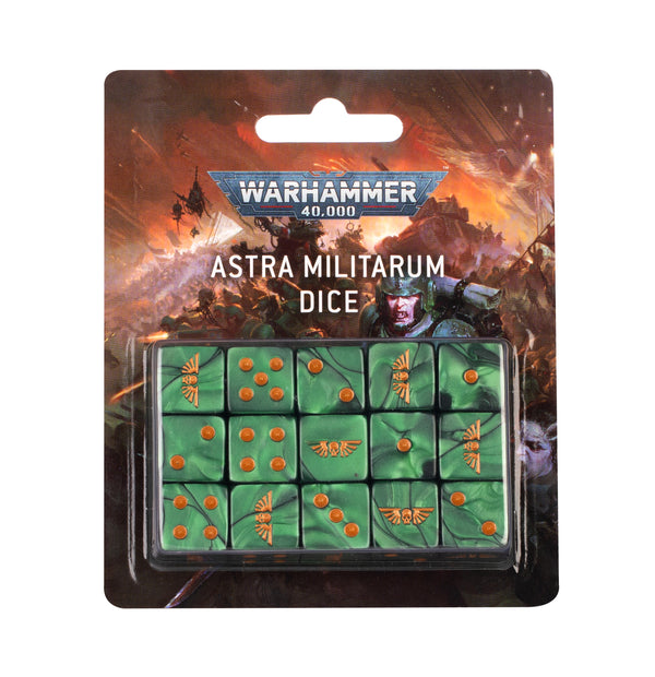 Citadel Hobby: Dice Set - 40K: Astra Militarum (9th) (15 Count)