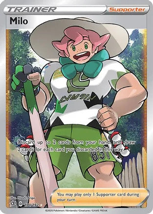 Milo (Full Art) - 190/192 (SWSH02) Ultra Rare - Near Mint Holofoil