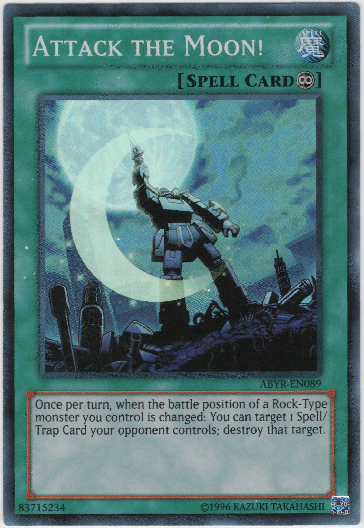 Attack the Moon! (ABYR-EN089) Super Rare - Near Mint Unlimited