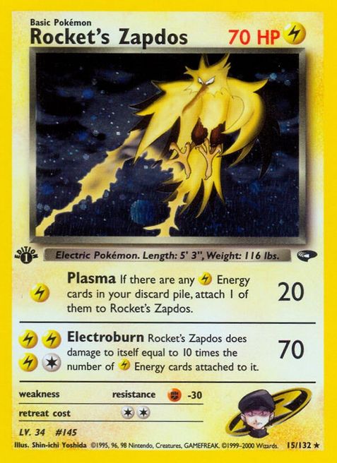 Rocket's Zapdos (15/132) Unlimited