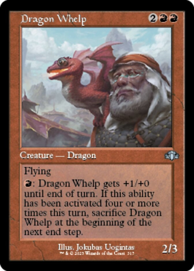 Dragon Whelp [#317 Old Frame Bonus Sheet] (DMR-U)