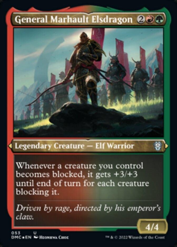 General Marhault Elsdragon [#053 Etched FOIL] (DMC-U)