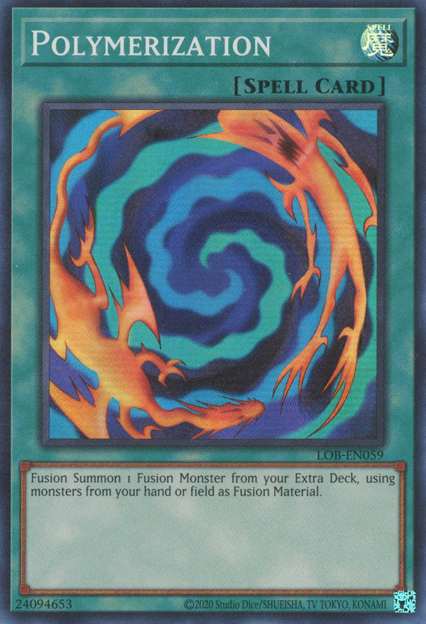 Polymerization (LOB-EN059 (c) 2020 25th Anniversary) Super Rare - Near Mint Unlimited