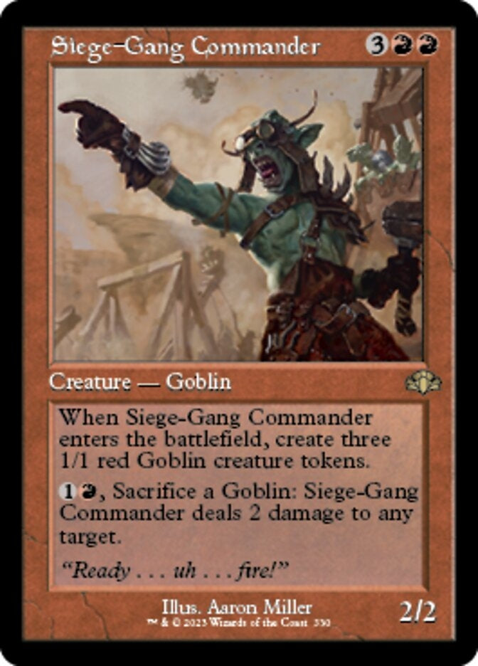 Siege-Gang Commander [#330 Old Frame Bonus Sheet] (DMR-R)
