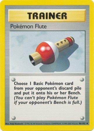 Pokemon Flute - 086/102 (BS) Uncommon - Near Mint