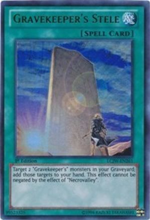 Gravekeeper's Stele (LCJW-EN261) Ultra Rare - Near Mint 1st Edition