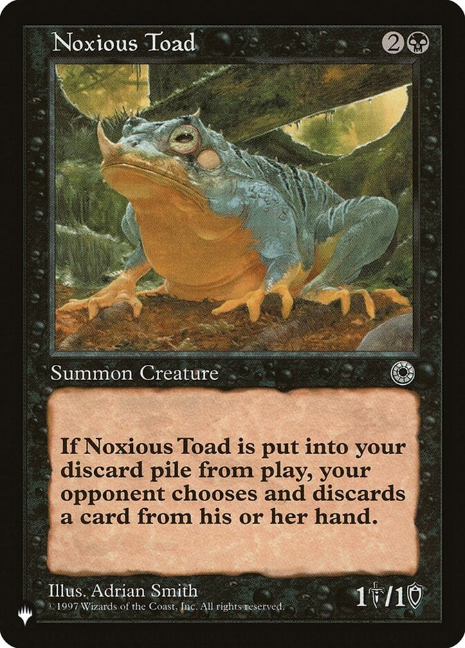 Noxious Toad (POR-U-LIST)