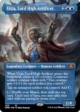 Urza, Lord High Artificer [#423 Alternate Art Borderless] (DMR-M-FOIL)