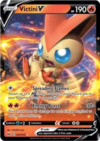 Victini V - 025/202 (SWSH01) Ultra Rare - Near Mint Holofoil