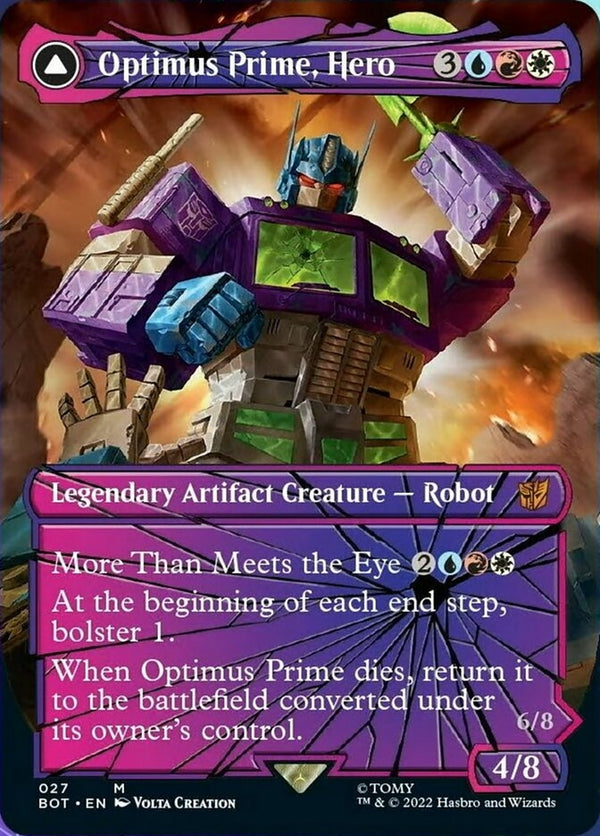 Optimus Prime, Hero // Optimus Prime, Autobot Leader [#027 Shattered Glass] (BOT-M)