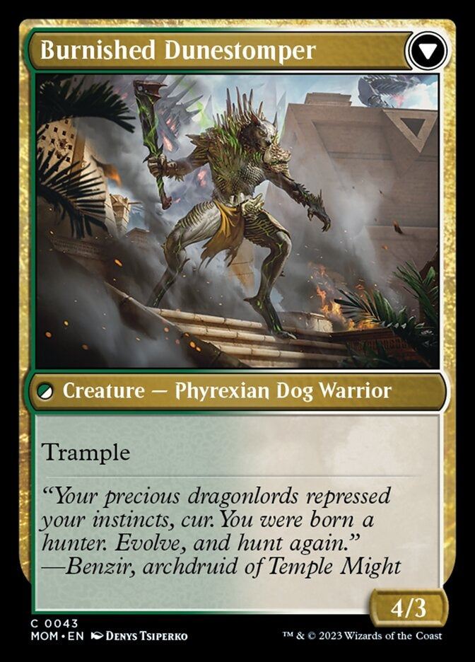 Tarkir Duneshaper // Burnished Dunestomper [#0043] (MOM-C)