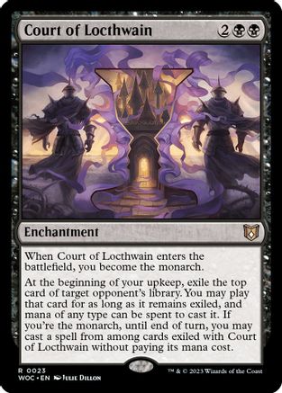 Court of Locthwain [#0023 New Commander Cards] (WOC-R-FOIL)