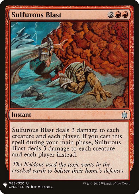 Sulfurous Blast [Mystery Booster #1072] (CMA-U)