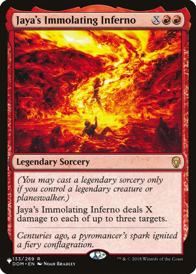 Jaya's Immolating Inferno (DOM-R-LIST)