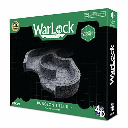 WizKids 4D Tiles: WarLock Tiles - Dungeon Tiles 3 - Curves