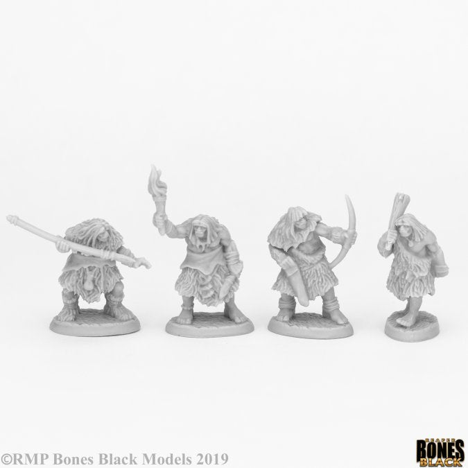 Bones Black 44086: Black Bear Tribe Cavemen (4)