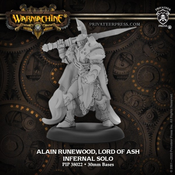 Warmachine: Infernals - Alain Runewood, Lord of Ash, Character Solo (Metal)