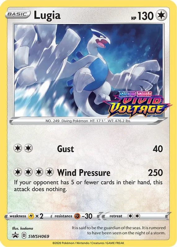 Lugia (Prerelease) - SWSH069 (SWSH:PR) Promo - Near Mint Holofoil