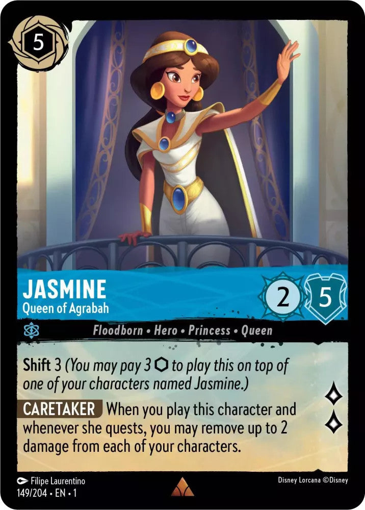 Jasmine - Queen of Agrabah (The First Chapter 149/204) Rare - Near Mint