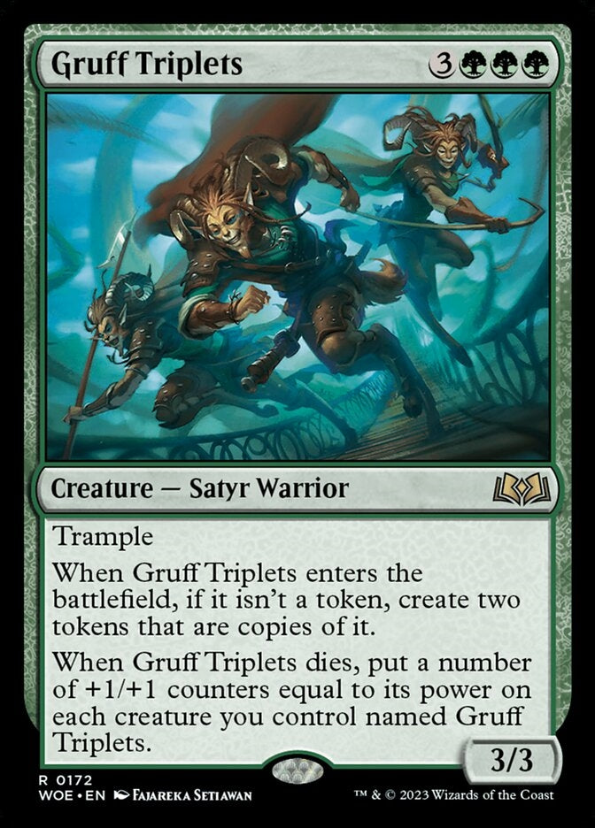 Gruff Triplets [#0172] (WOE-R)