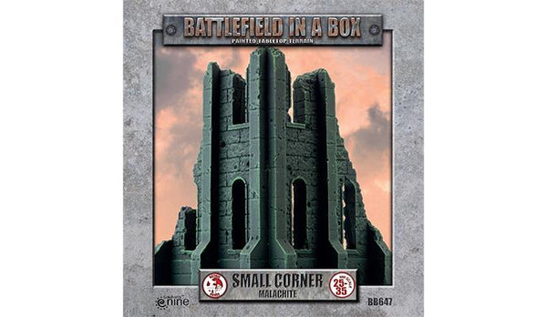 Battlefield in a Box (BB647) - Gothic Battlefields: Small Corner Ruins - Malachite