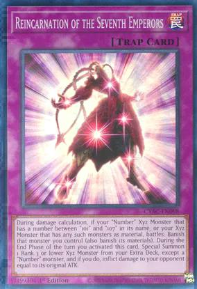 Rebirth of the Seventh Emperors (CYAC-EN099) Super Rare - Near Mint 1st Edition