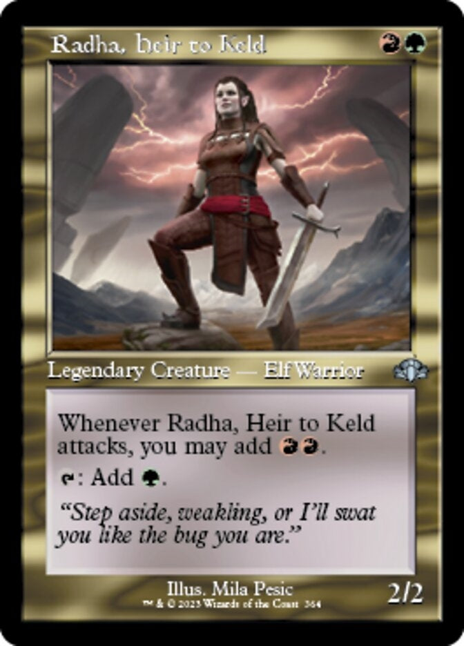 Radha, Heir to Keld [#364 Old Frame Bonus Sheet] (DMR-U)