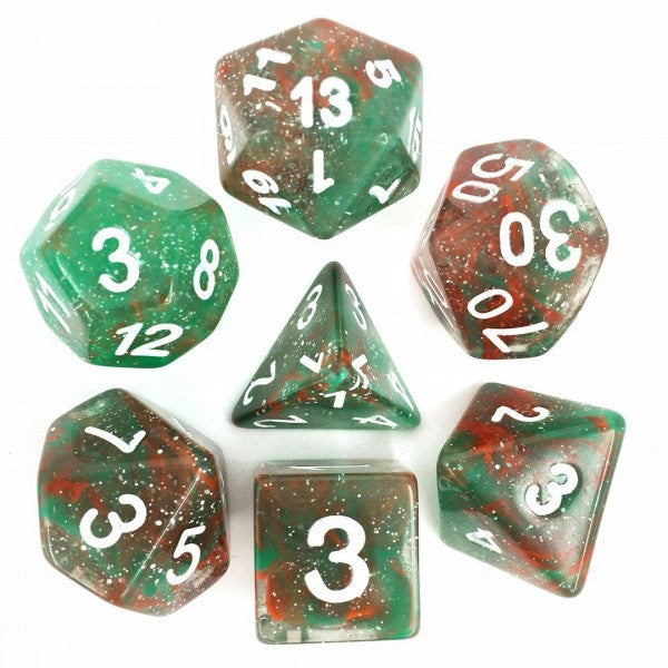 HDGL-04: Galaxy - Red/Green Poly Set (7)