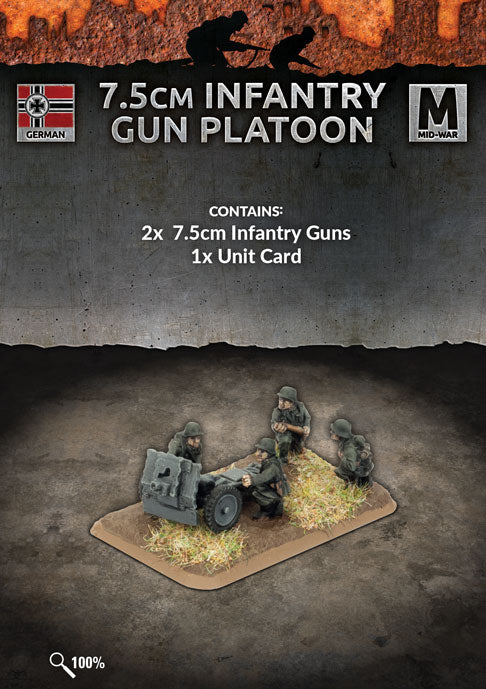 Flames of War: WWII: German (GE545) - 7.5cm Infantry Gun Platoon (Early)