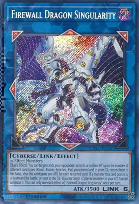Firewall Dragon Singularity (CYAC-EN047) Secret Rare - Near Mint 1st Edition