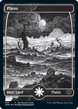Plains [#408 Full Art B&W] (VOW-C-PP)