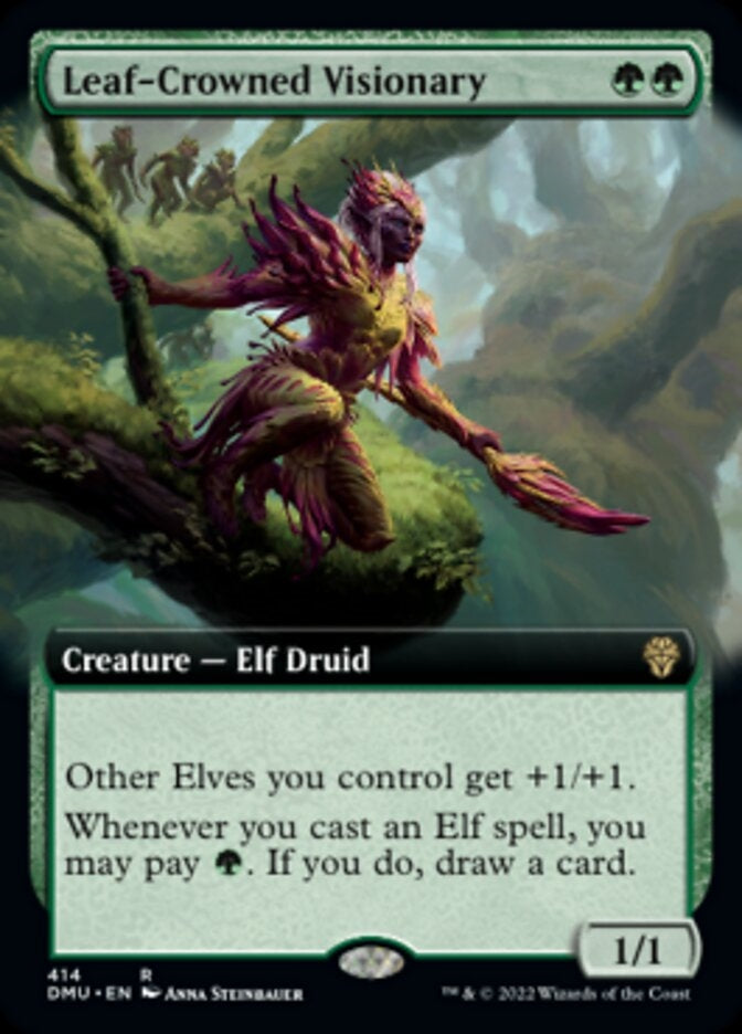 Leaf-Crowned Visionary [#414 Extended Art] (DMU-R)