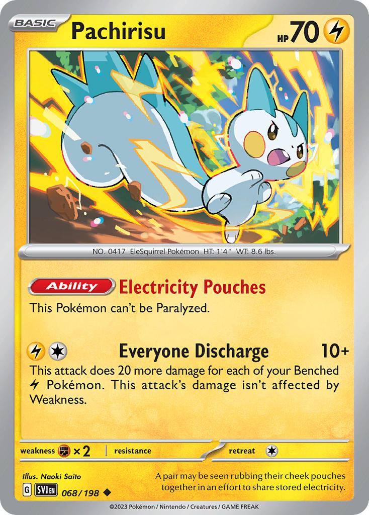 Pachirisu - 068/198 (SV1) Uncommon - Near Mint