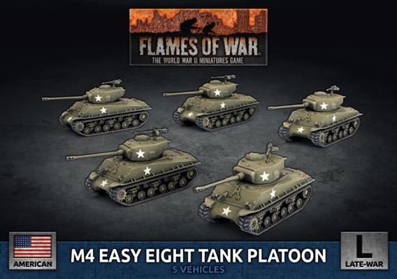 Flames of War: WWII: USA (UBX91) - M4 Easy Eight (76mm) (Plastic)