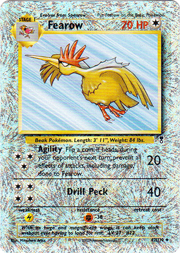 Fearow - 42/110 (LC) Reverse Holo - Moderately Played Unlimited