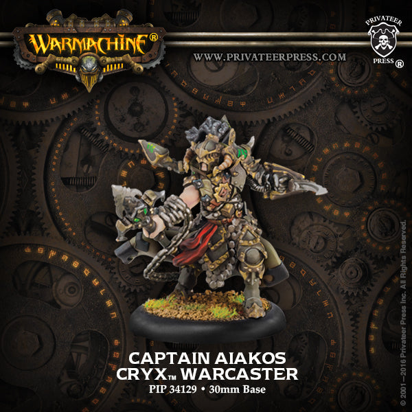 Warmachine: Cryx - Captain Aiakos, Warcaster (Metal)