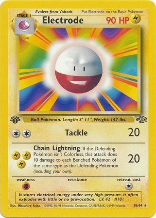 Electrode - 18/64 (JU) Rare - Near Mint 1st Edition