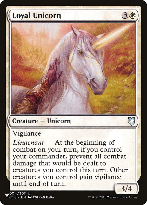 Loyal Unicorn (C18-U-LIST)