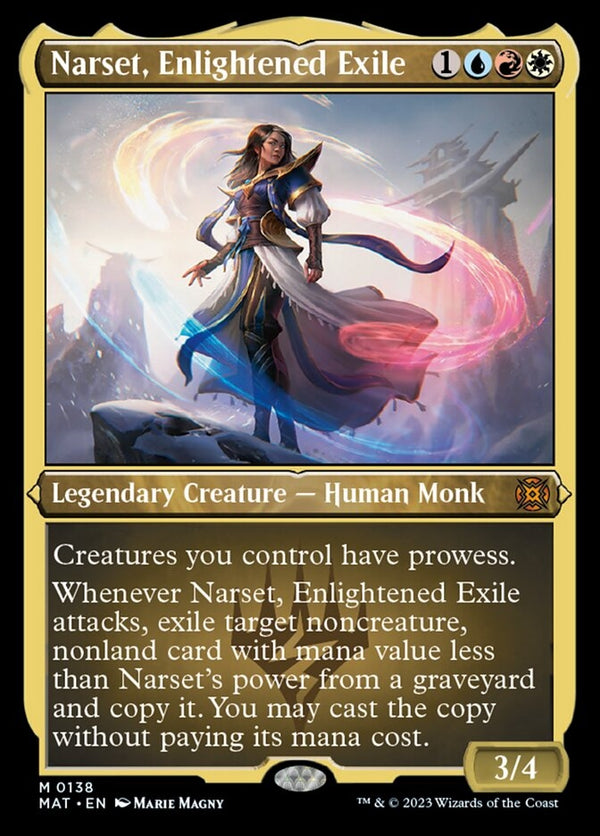 Narset, Enlightened Exile [#0138 Etched Foil] (MAT-M)