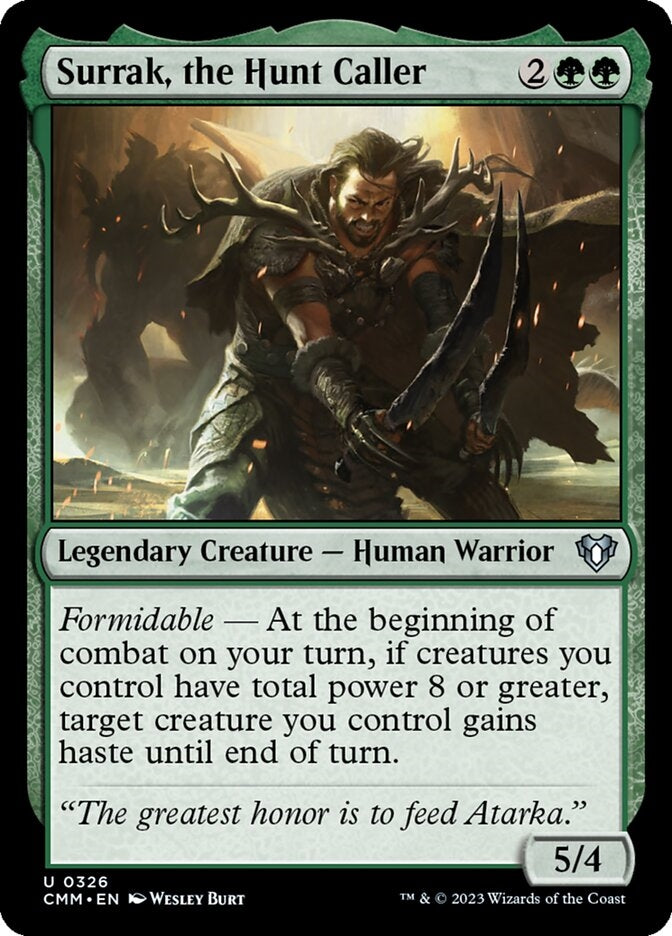 Surrak, the Hunt Caller [#0326] (CMM-U)