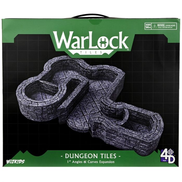 WizKids 4D Tiles: WarLock Tiles - Dungeon Tiles: Angles & Curves