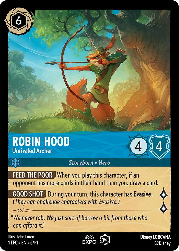 Robin Hood - Unrivaled Archer (D23 Promos 6) Promo - Near Mint Holofoil