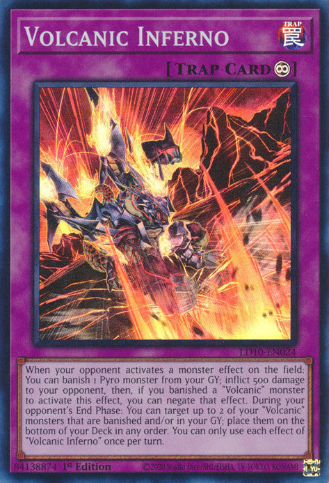 Volcanic Inferno (LD10-EN024) Super Rare - Near Mint 1st Edition