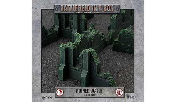 Battlefield in a Box (BB646) - Gothic Battlefields: Ruined Walls - Malachite