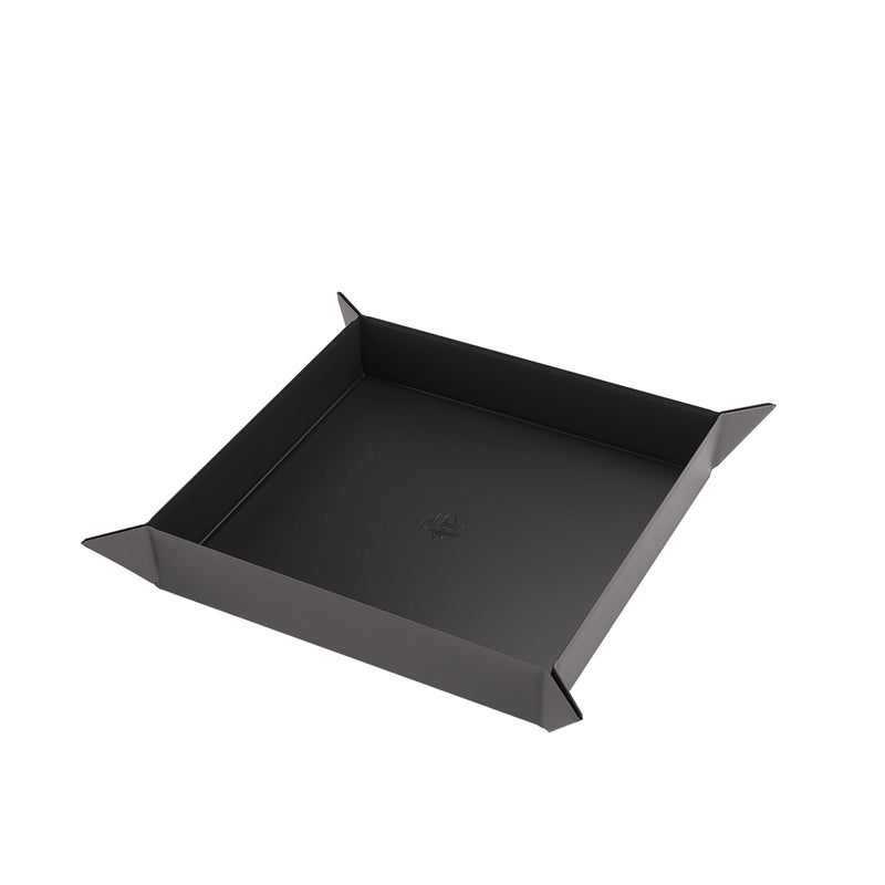 GameGenic: Magnetic Dice Tray - Square: Black & Gray