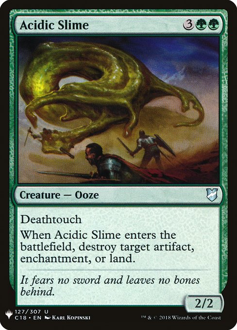 Acidic Slime [Mystery Booster #1109] (C18-U)